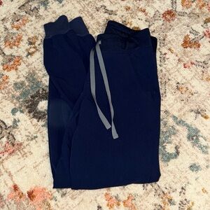 Figs Navy Blue Jogger Scrub Bottom-XXS
